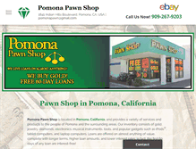 Tablet Screenshot of pomonapawnshop.net